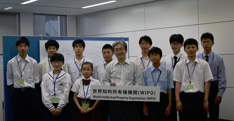 Students at the WIPO Japan Office
