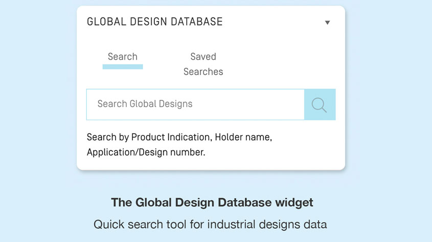 Screenshot showing the Global Design Database widget