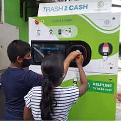 Chakra Suthra Trash 2 Cash reverse vending machine