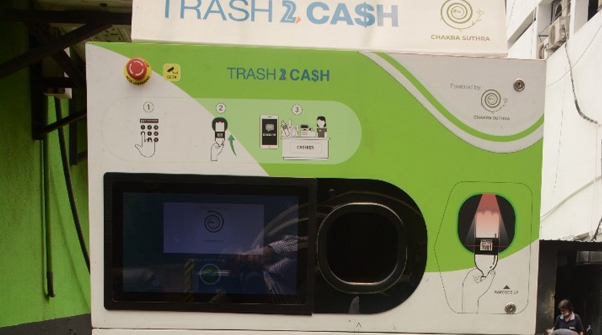 Chakra Suthra Trash 2 Cash reverse vending machine