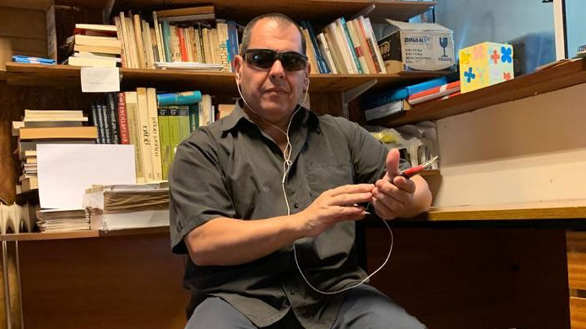 Photo of Adolfo Navarro, Braille Foundation of Uruguay