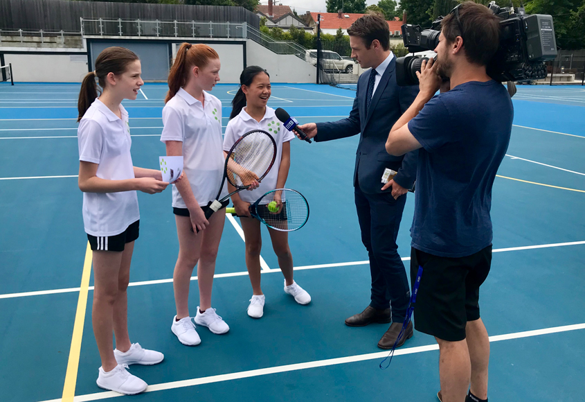 Meeting at Tennis Australia's innovation center