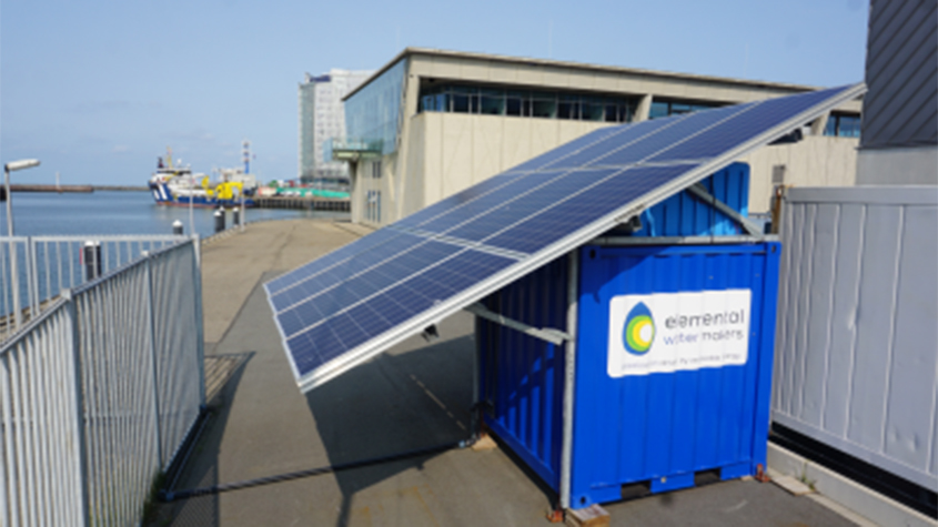 A solar-driven mini desalination plant suitable for use in off-grid rural areas