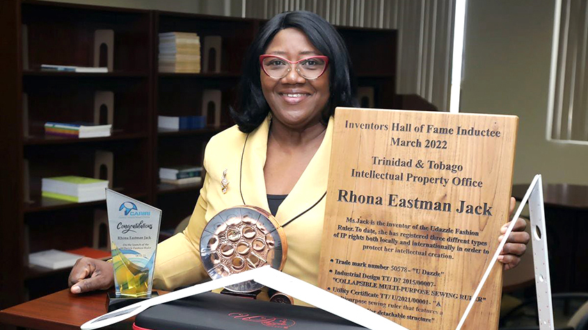 Rhona Jack inducted into the Trinidad & Tobago Intellectual Property Office’s “Inventors Hall of Fame”.