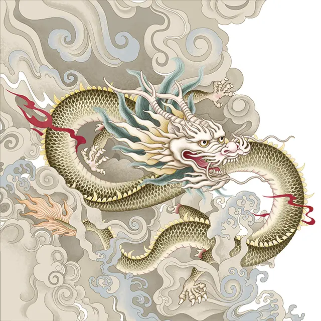 The BVLGARI Chinese Zodiac Year of the Dragon Spring Festival-themed visual identity