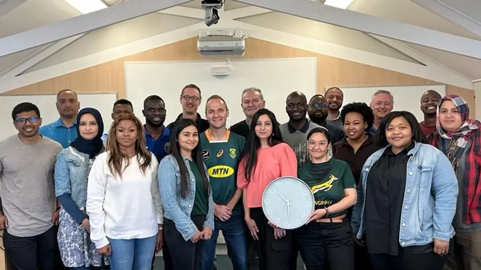 Francois Oosthuizen (in the middle) with WIPO’s On-the-Job Training Program Participants