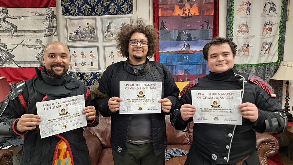 Champions of a spear tournament organized by Hamaa