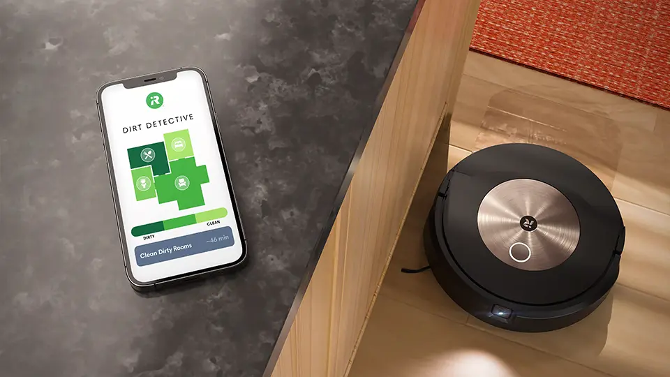 iRobot's Roomba with the Dirt Detective app