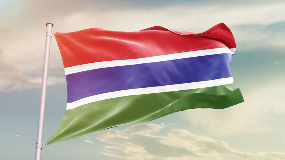 冈比亚国旗图片