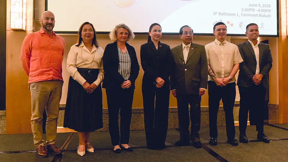 From right to left - Mark C. Pascasio, Assistant National (PSA); Paolo Federico A. Ramos, Deputy Executive Director, Philippine Creative Industries Development Council Secretariat (DTI); Atty. Teodoro C. Pascua, Director General (IPOPHL); Ma. Cristina A. Roque, Secretary, Sylvie Forbin, Deputy Director General (WIPO); Atty. Ann Claire C. Cabochan, Deputy Director General (IPOPHL); Felipe Buitrago, Senior Manager (WIPO)