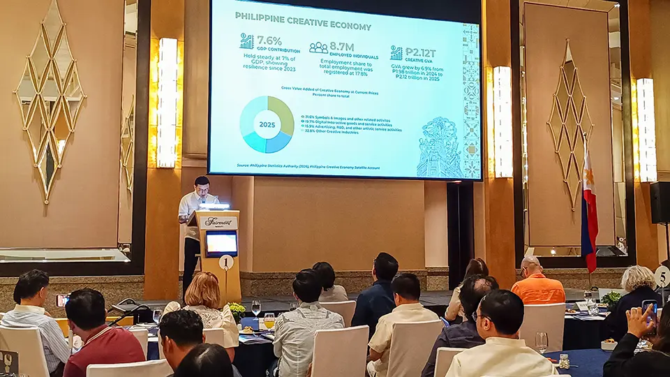 From right to left - Mark C. Pascasio, Assistant National (PSA); Paolo Federico A. Ramos, Deputy Executive Director, Philippine Creative Industries Development Council Secretariat (DTI); Atty. Teodoro C. Pascua, Director General (IPOPHL); Felipe Buitrago, Senior Manager (WIPO)
