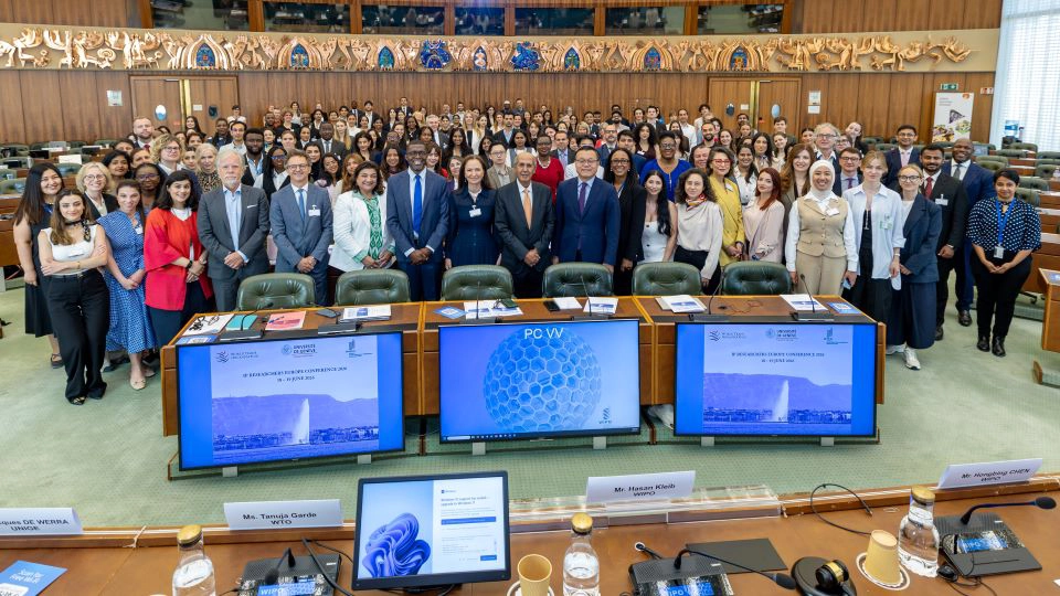 Participants at the IPRE 2026 Conference held at WIPO Headquarters and the WTO in Geneva.