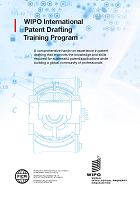 Brochure on WIPO International Patent Drafting Training Program