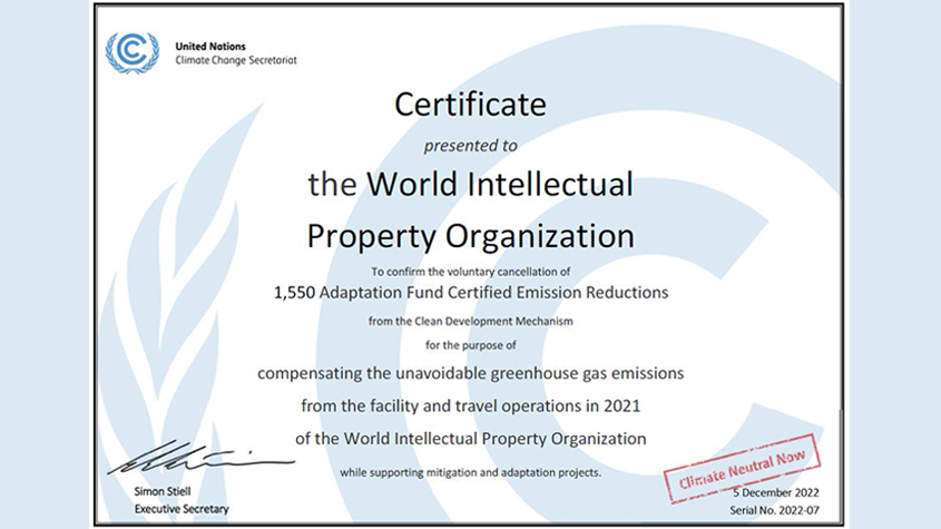 Certificat de neutralité carbone