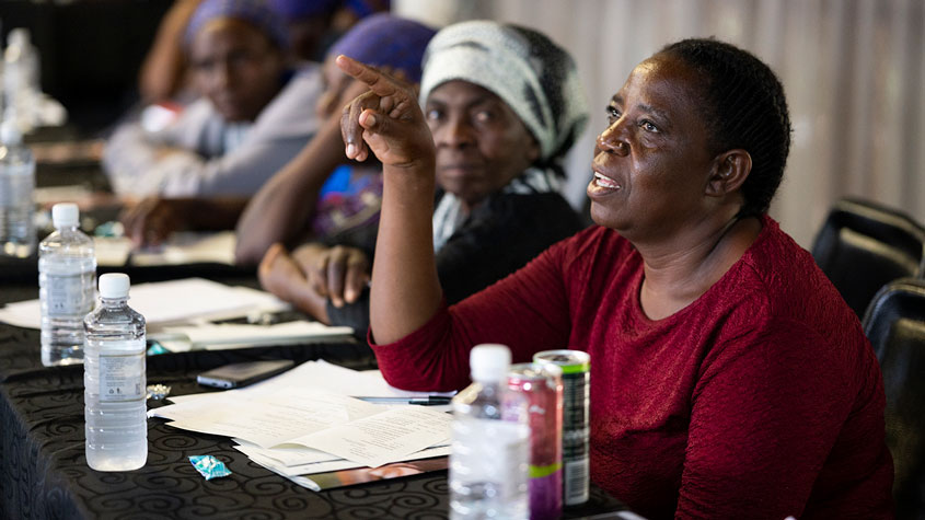 Photo of participants in discussion
