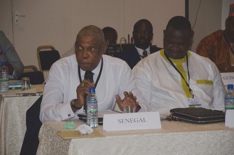 Un député du Sénégal fait des observations pendant la séance de clôture.