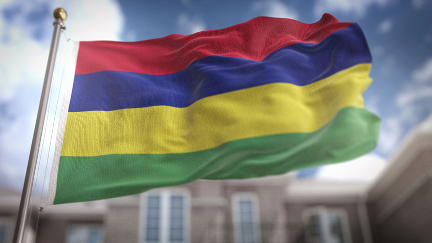 Photo of the Mauritius flag