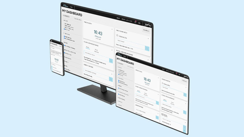 Screenshot showing the IP Portal dashboard