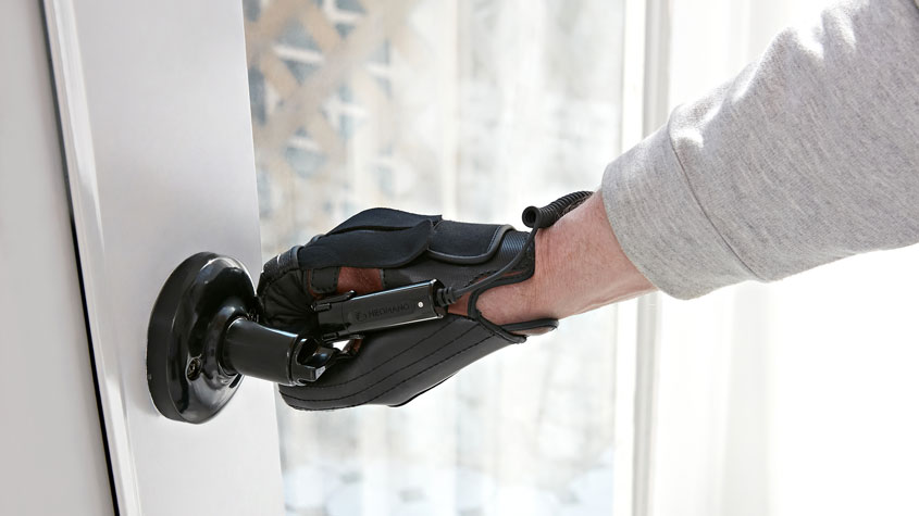 Photo of the Neomano robo-glove in action