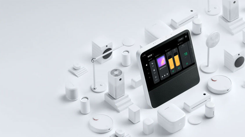 Foto de una selección de dispositivos domésticos inteligentes sencillos y elegantes de Xiaomi