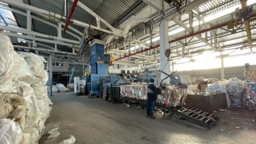 ABS Recycling waste compaction plant