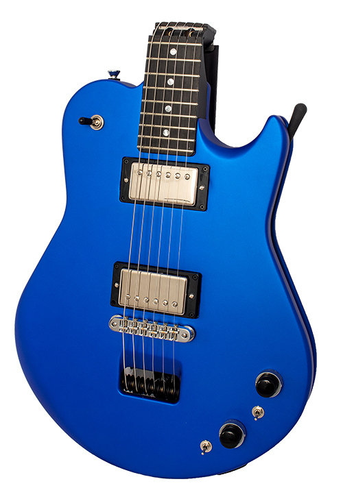 The Ascender Foldable Travel Guitar when folded for travelling