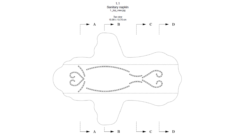 Daio Paper sanitary napkin industrial design