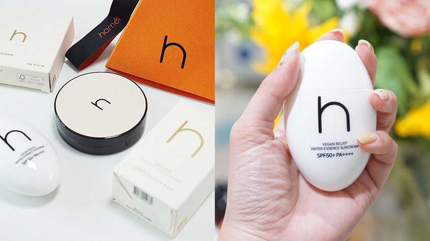 A selection of HAMEL products including vegan sun cream
