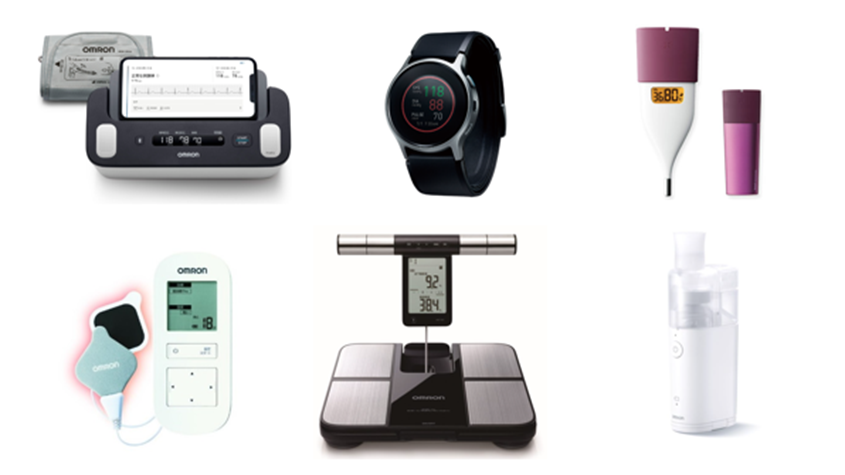A selection of OMRON Healthcare’s products
