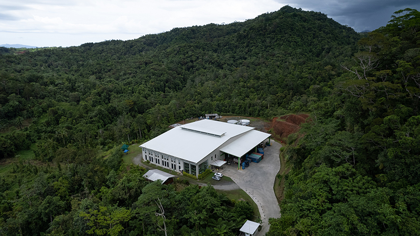 Pleass Factory in the middle of dense hilly forests, in Namosi, Fiji