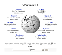 Página de inicio de Wikipedia