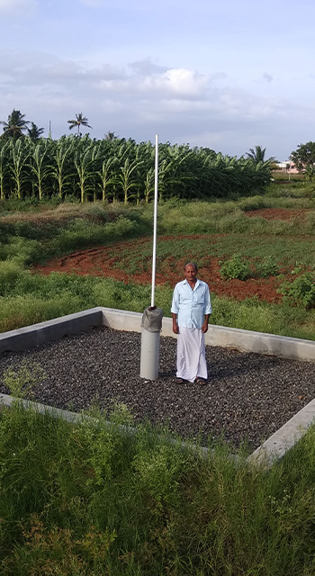 Bhungroo is a simple rainwater infiltration and storage technology developed in India.