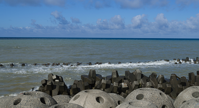 Blaue horizontale Linie