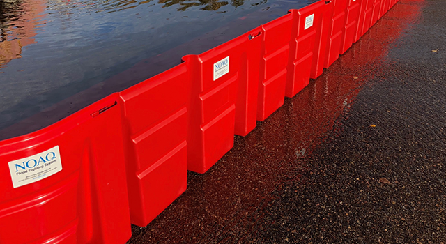 Sandbag barriers for flood protection