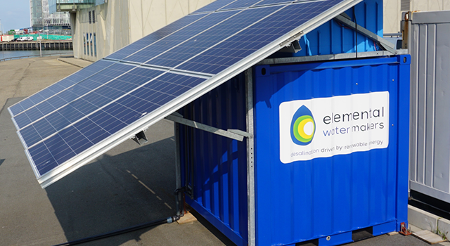 solar-driven mini desalination plant suitable for use in off-grid rural areas
