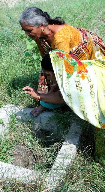 Underground transfer of floods for irrigation (UTFI) is a form of MAR common around the Ganges River basin in India