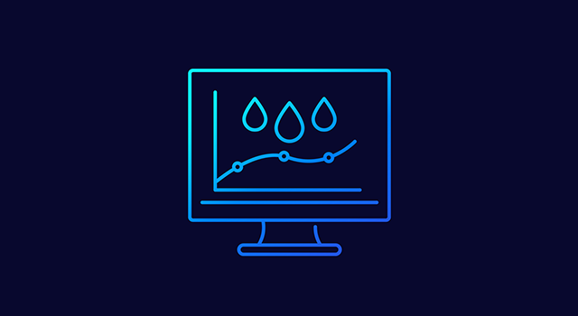 humidity monitoring linear vector icon