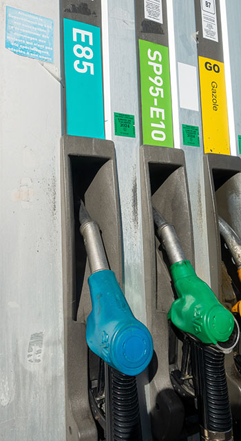 E85 at a gas station