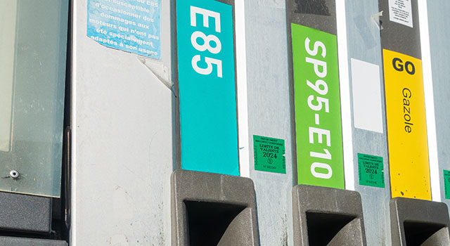 E85 at a gas station