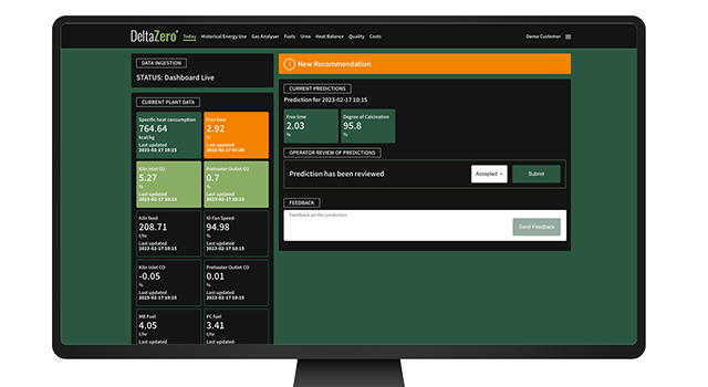 AI platform for control room operators: optimizing energy use for steel and cement