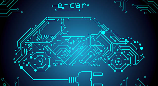 renewable energy, car on charging station