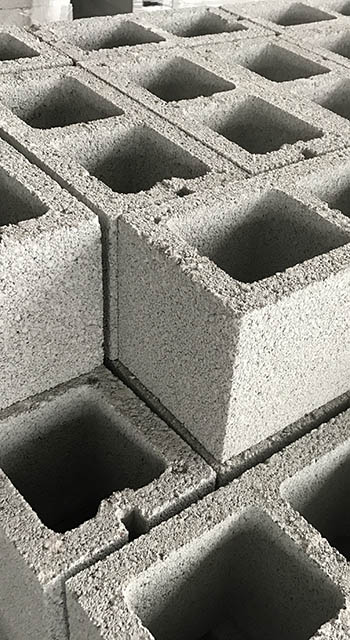 Shot of cinderblocks