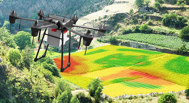 House on the green hill in mountains