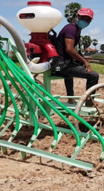 tilling machine enabling minimum tillage