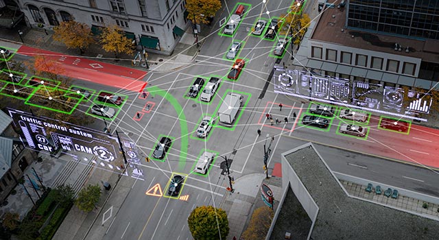 Integrated control system simulation and autonomous driving in smart city